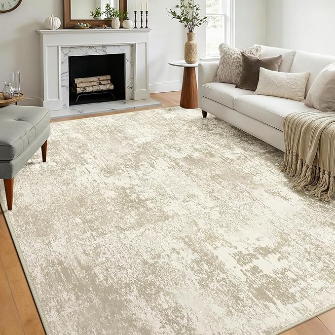 Washable Area Rugs 6'x9' Non-Slip Modern Abstract Soft - Image 9