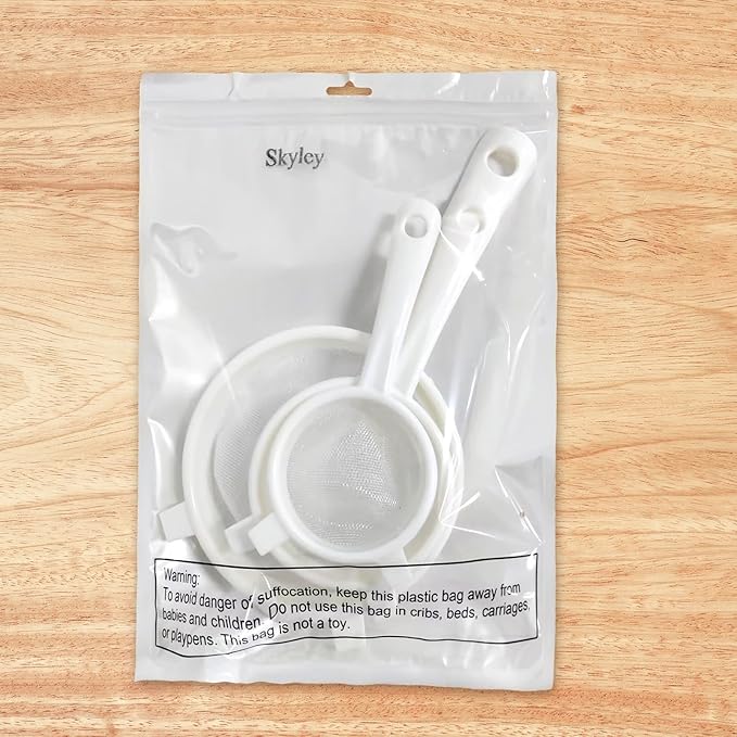 3 Pcs Plastic Nylon Mesh Strainer Colander - Image 2