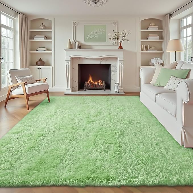 6x9 Area Rug for Living Room: Fluffy Shag Soft Washable Rugs Large Fuzzy Plush by VECARF