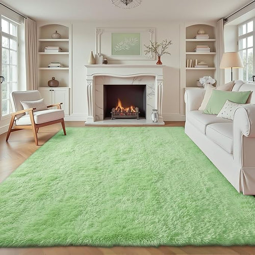 6x9 Area Rug for Living Room: Fluffy Shag Soft Washable Rugs Large Fuzzy Plush by VECARF