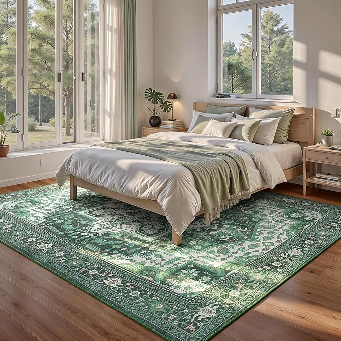 Rugflix 9x12 Area Rugs for Living Room, Machine Washable Rug Non Slip Stain - Image 6