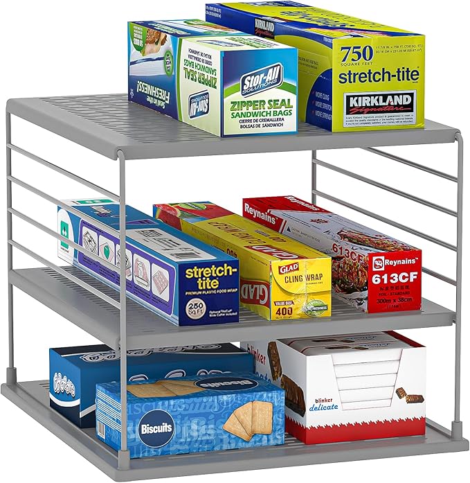 Upgraded Pantry Organizers and Storage- Divided Compartment Holder by WANCHIY
