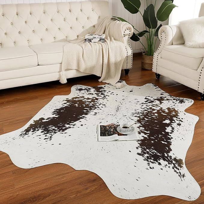 AROGAN Faux Cow Print Rug Large - Image 3