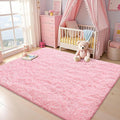 OLANLY Area Rugs for Living Room Bedroom, Machine Washable 4x5.9 ft Soft Fluffy by OLANLY