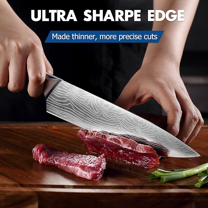 YOTSUBA 5 PCS Kitchen Knife Set, Professional Razor Sharp Japanese Knife Set