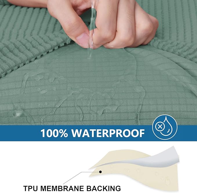 hyha Waterproof Couch Cushion Covers - Image 3