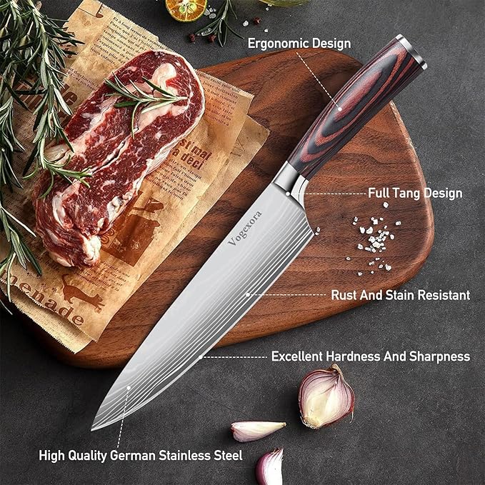 5 Pcs Chefs Kitchen Sharp Knife Set - Image 4