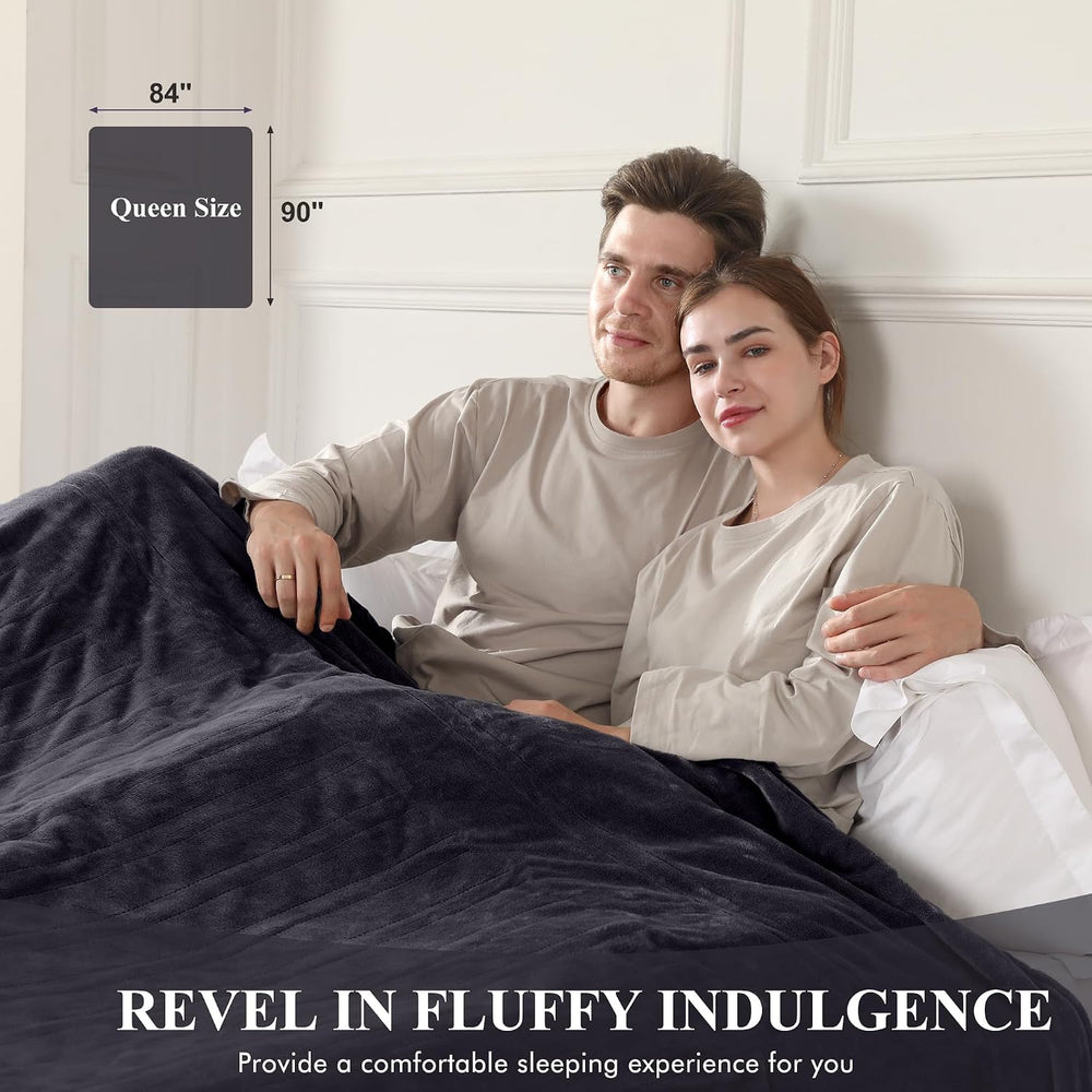 COZYTY Electric Blanket Queen Size, Super Soft Cozy Upgraded Flannel Heated B...