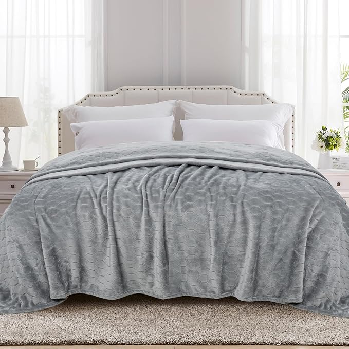 TOONOW Fleece Bed Blanket King Size 90x108 inches, Super Soft Fluffy Fuzzy by TOONOW