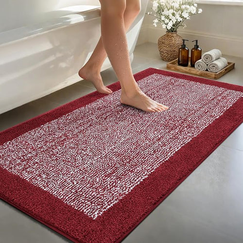 48x24 Long Bathroom Rugs Washable Non Slip, Soft Absorbent Quick Dry Mats by Unknown