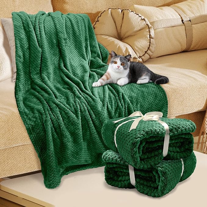 4 Pack Fleece Throw Blankets 50x60 Inches – 270 GSM Ultra Soft Flannel - Image 8