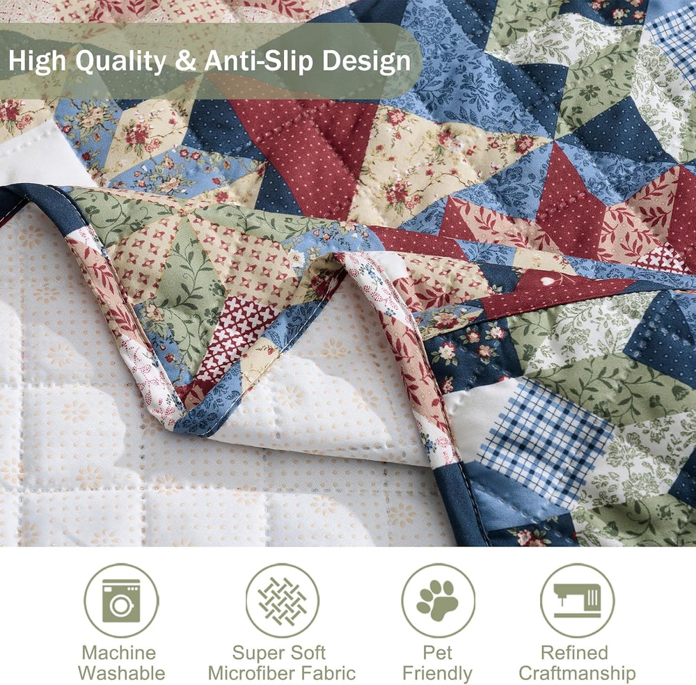 Patchwork Printed Recliner Chair Covers, Soft Quilted Lazy Boy Chair Covers, ...