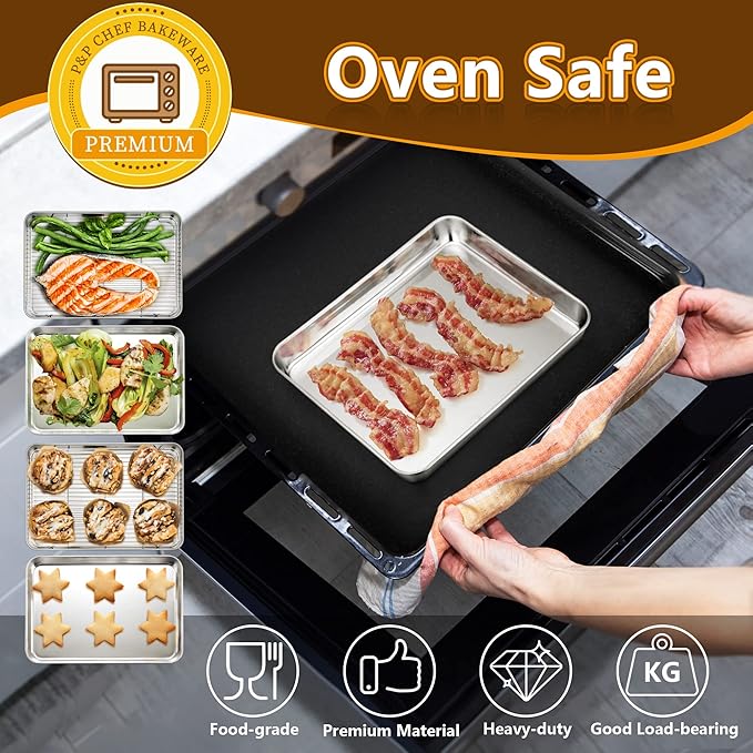 P&P CHEF 9 Inch Baking Sheet Pan - Image 6