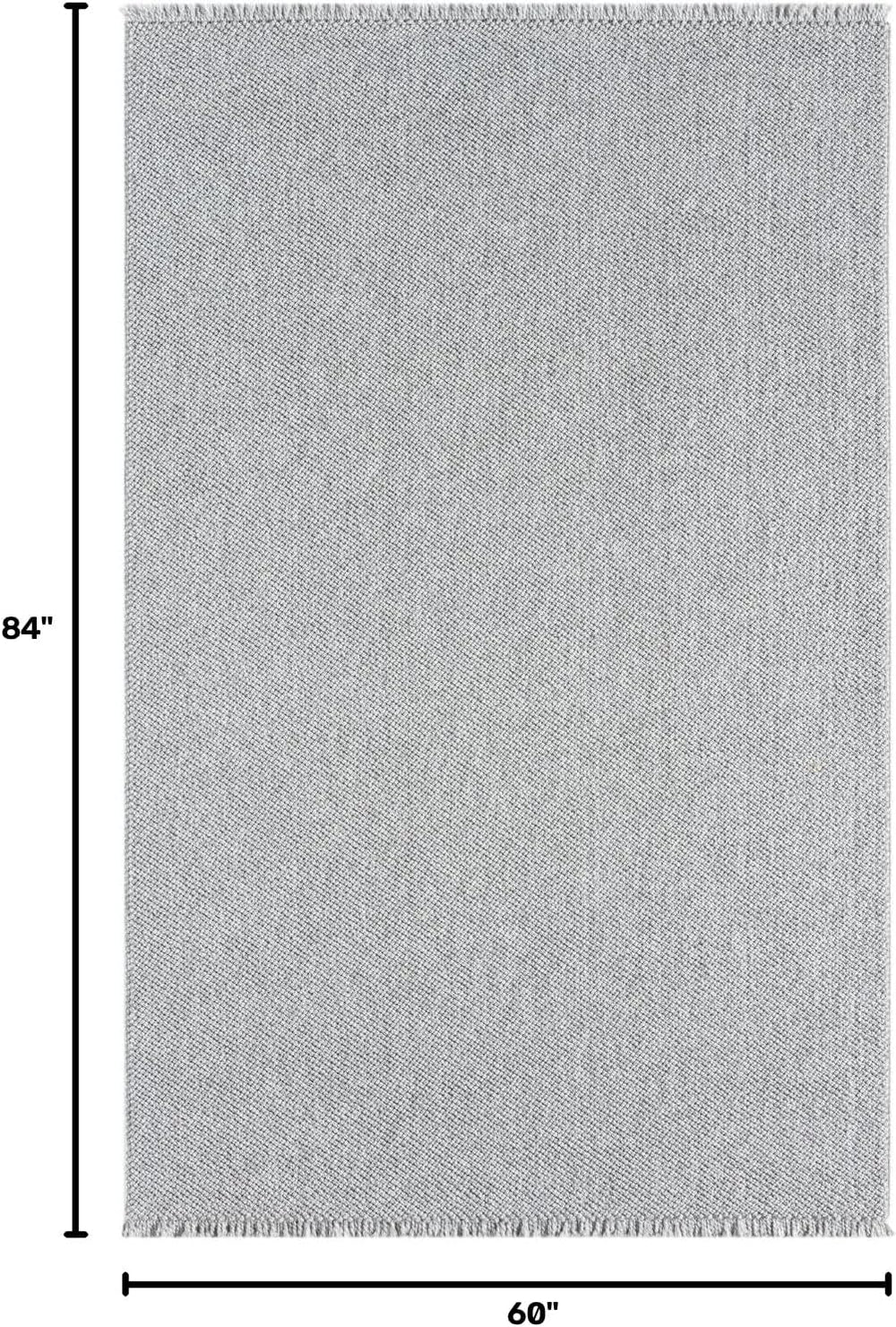 LUXE WEAVERS Machine-Woven Stain-Resistant Area Rug Gray 5x7