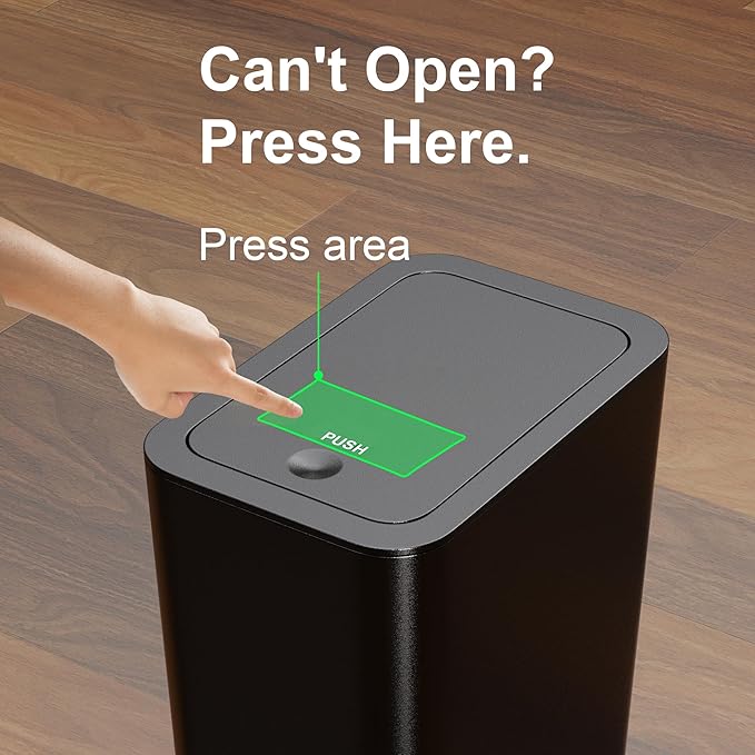 N. NETDOT 3 Pack 10 L/2.6 Gal Bathroom Trash Can - Image 9