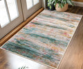 KOZYFLY Area Rug 3x5 Modern Ombre Living Room Rug, Washable Rugs by KOZYFLY