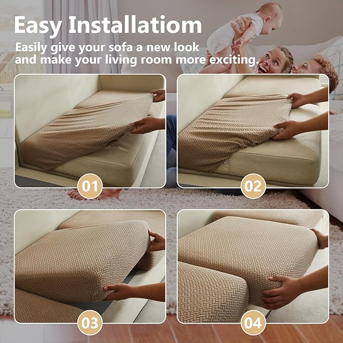 Couch Cushion Covers for Sofa Couch Covers Wear-Resistant Universal Sofa Cover - Image 7