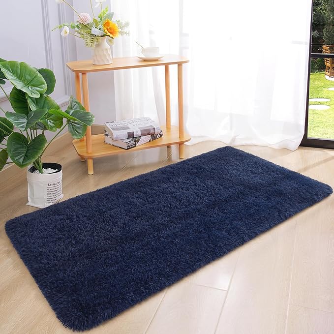 Chicrug Soft Runner Rug for Bedroom Living Room Plush Fluffy Rug 2x4 Feet - Image 4