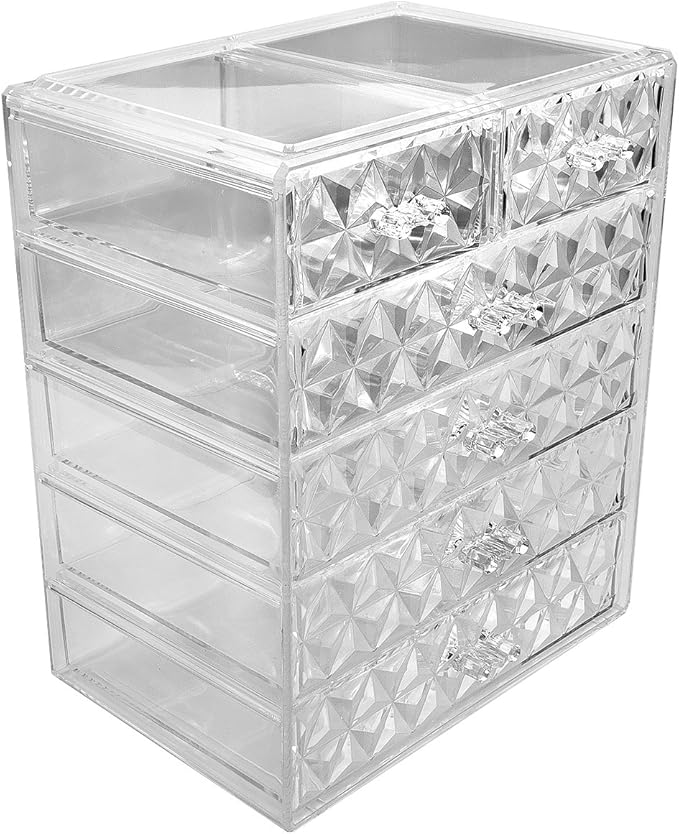 Sorbus Acrylic Makeup Organizer Set, 6-Drawer Vanity & Countertop Cosmetic by Sorbus