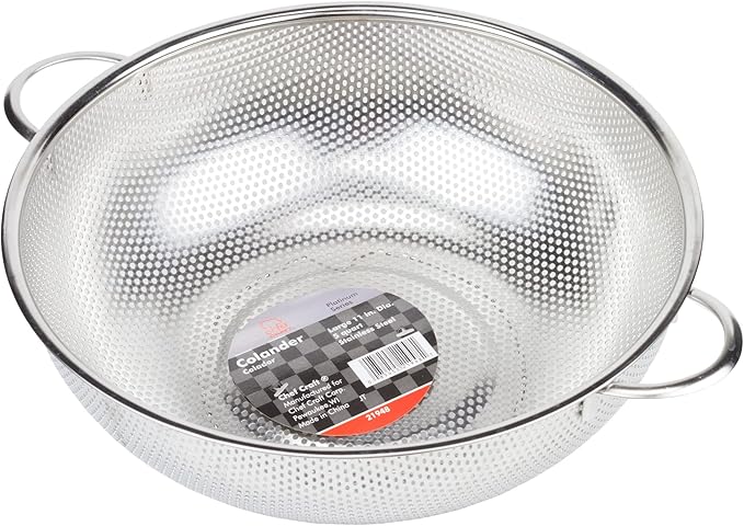 Chef Craft Select Microperforated Colander, 5 Quart, Stainless Steel - Image 2
