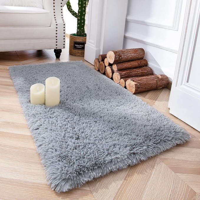 Chicrug Soft Runner Rug for Bedroom Living Room Plush Fluffy Rug 2x3 Feet by ChicrugHomeDecor