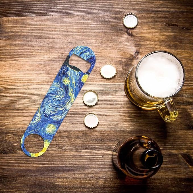 Starry Night Stainless Steel Bottle Opener Van Gogh Oil Panting Art Classic - Image 6