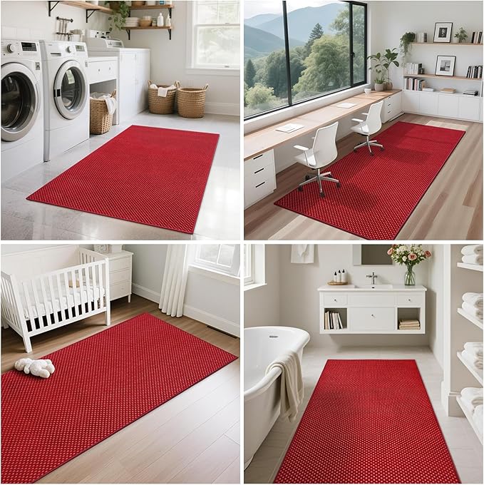 YDKGL 3x5 ft Area Rug Entryway Runner Rug Non Slip Washable, Boho Woven Kitchen - Image 8