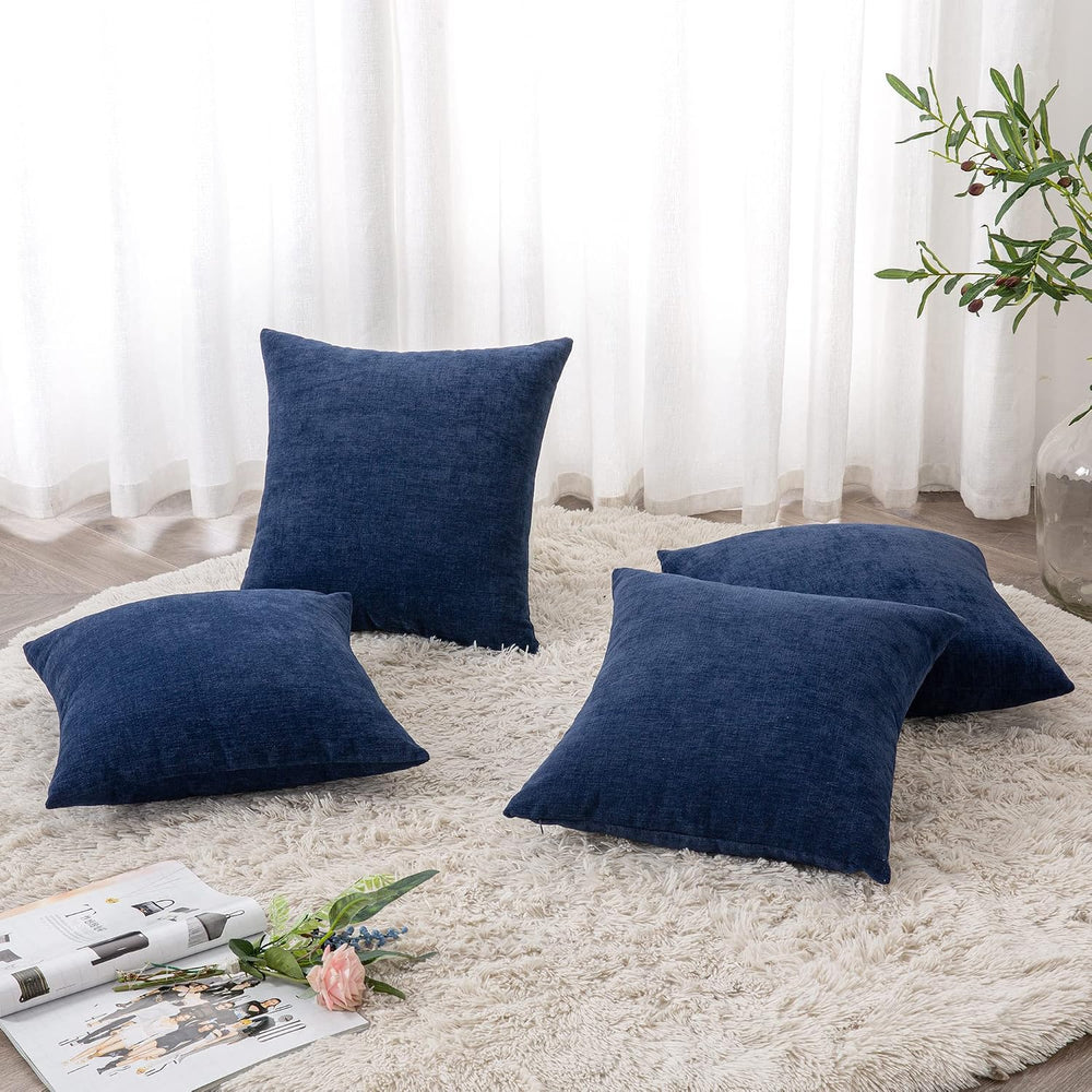 GAWAMAY Decorative Square Throw Pillow Covers 18"x18" Inch Set of 4...