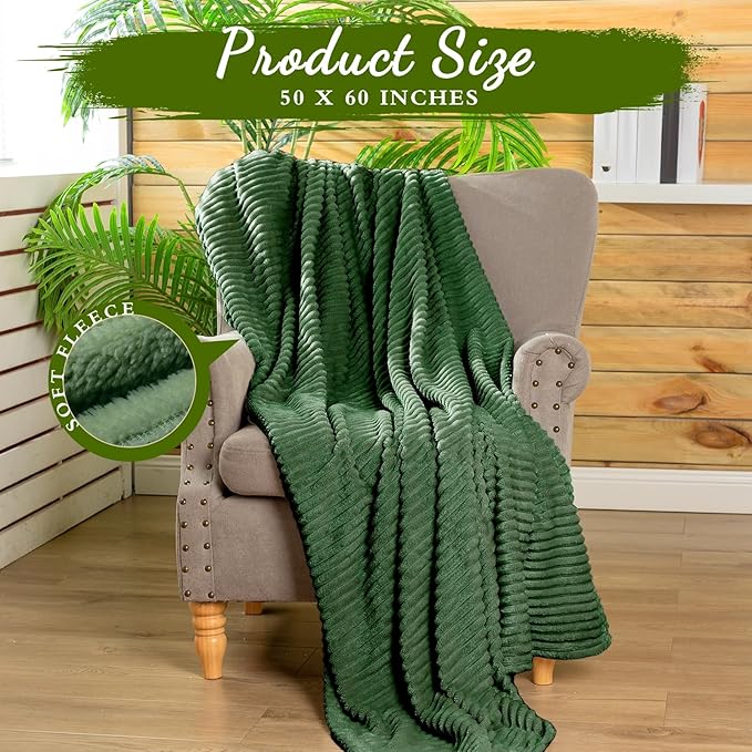 Buryeah 6 Pcs Flannel Throw Blanket Bulk 50 x 60 in Sleepover Blanket Outdoor - Image 2