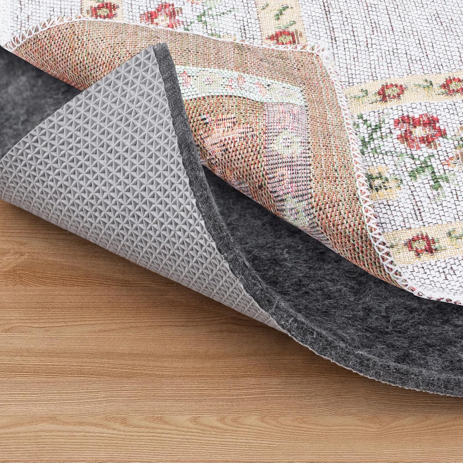 BALEINE Felt Non Slip Rug Pads, Extra Large 1/4" Thick Felt and Rubber Backing, Shock Absorbing Carpet Pad for All Carpets and Hardwood Floors (4x6 Ft)