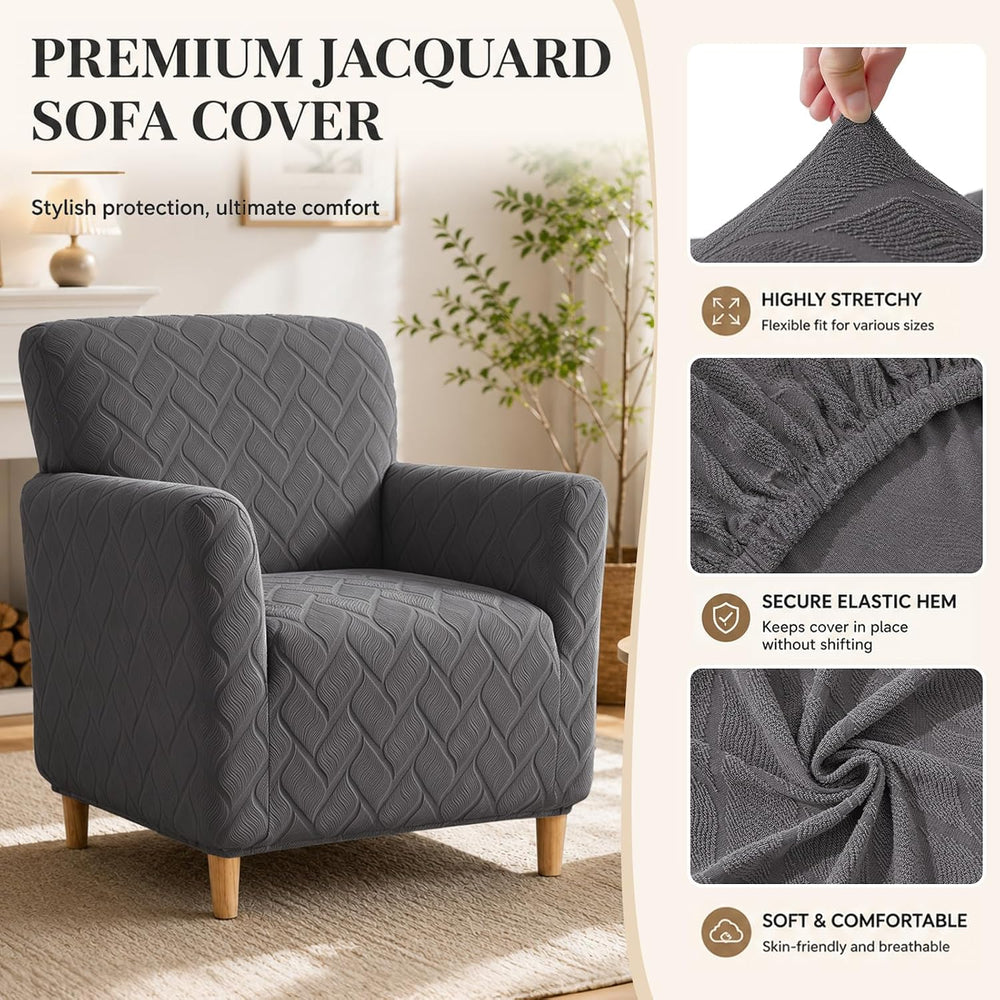 LiveGo Banquet Armchair Slipcovers Chair Slipcovers with Arms