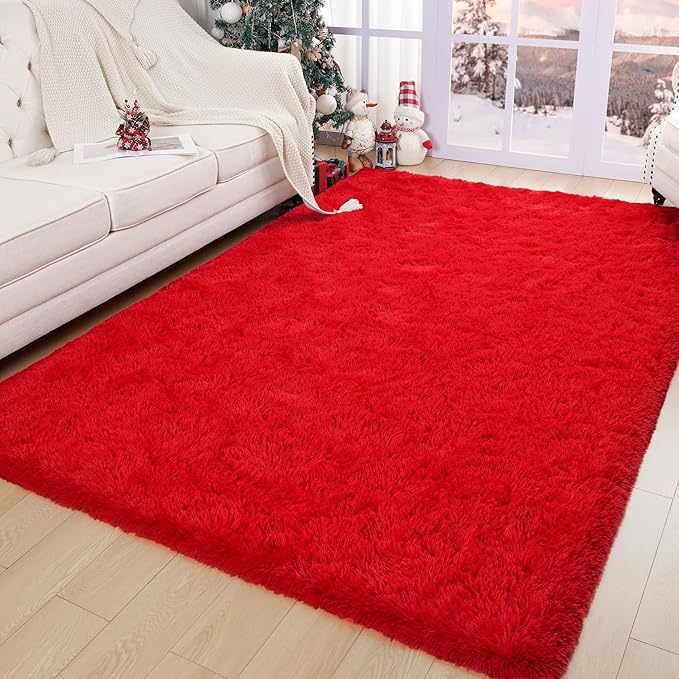 Chicrug Soft Area Rugs for Bedroom Living Room Plush Fluffy Rug 3x5 Feet - Image 2