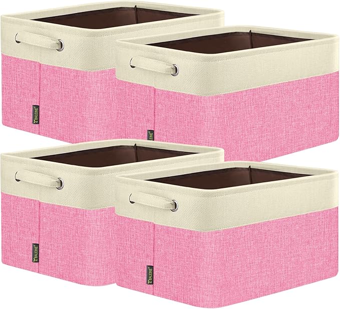 BALEINE 4 Pack Fabric Closet Storage Bins by BALEINE