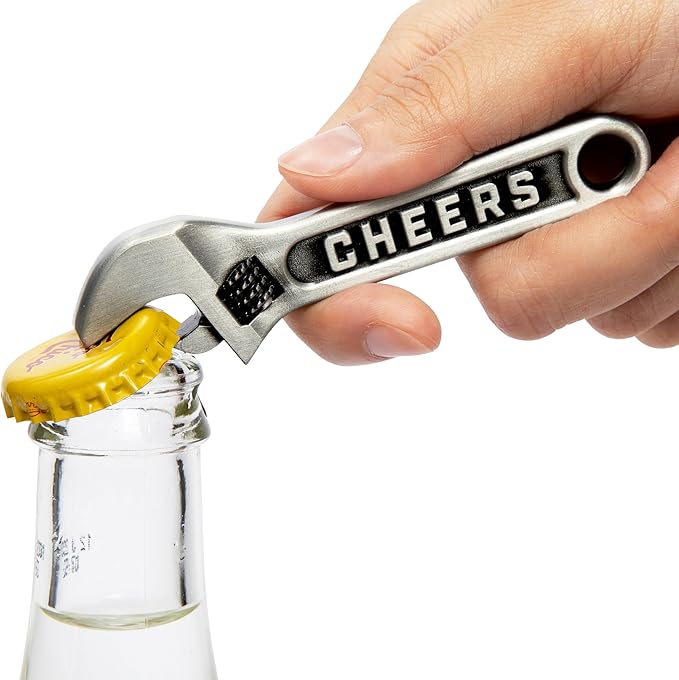 Wrench Bottle Opener Keychain for Men – Funny Wrench-Shaped Metal Key Chain for by Unknown