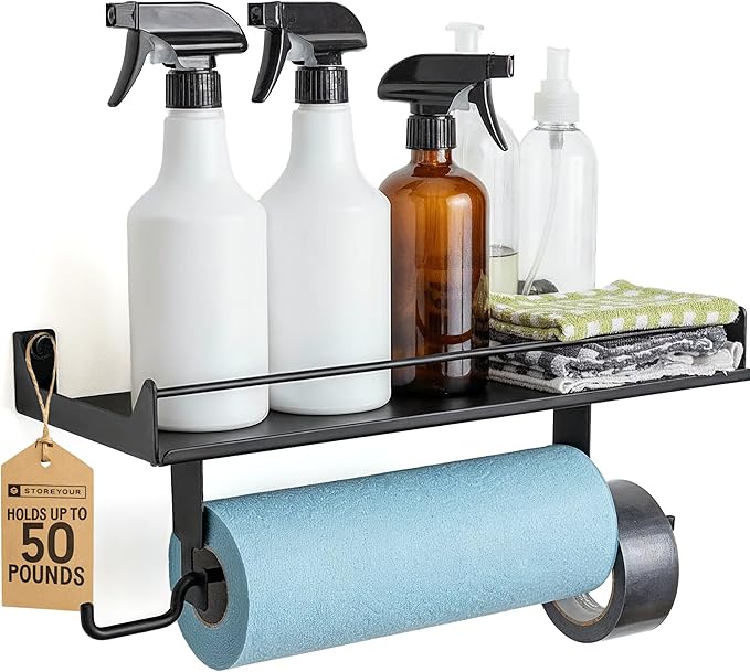 StoreYourBoard Paper Towel Holder Wall Mount – Heavy Duty Paper Towel Holder by StoreYourBoard
