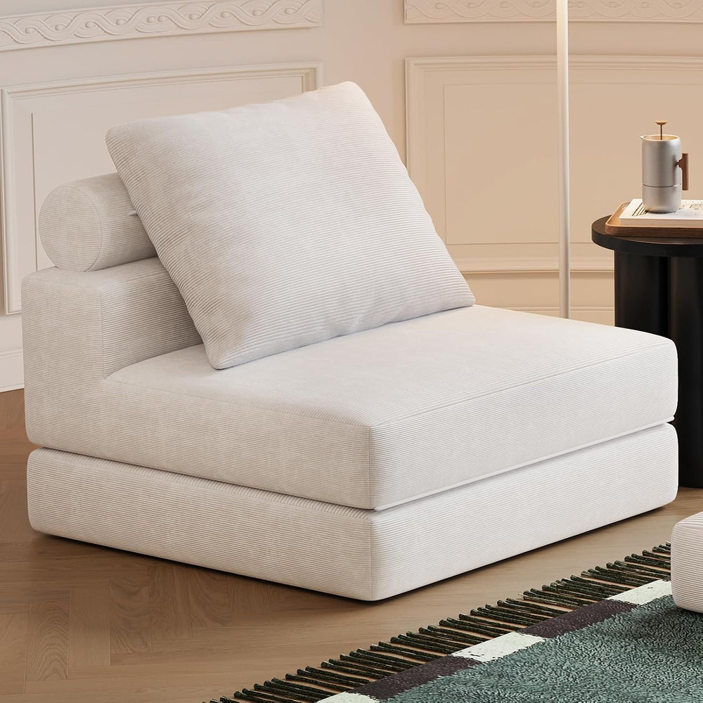 Folding Sofa Bed, 3-in-1 Convertible Sleeper Chair Bed with Pillows, Foldable...