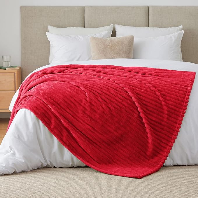 BEDELITE King Size Blanket for Bed, 300GSM Soft & Warm Fleece Blanket, - Image 7