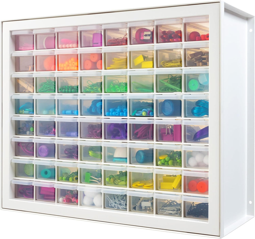 IRIS USA Small Parts Storage Cabinet, Made in USA, 64-Drawer Organizer Chest
