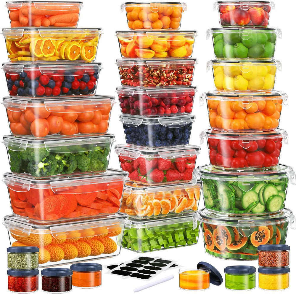 KITHELP 60-Piece Large Food Storage Containers Set