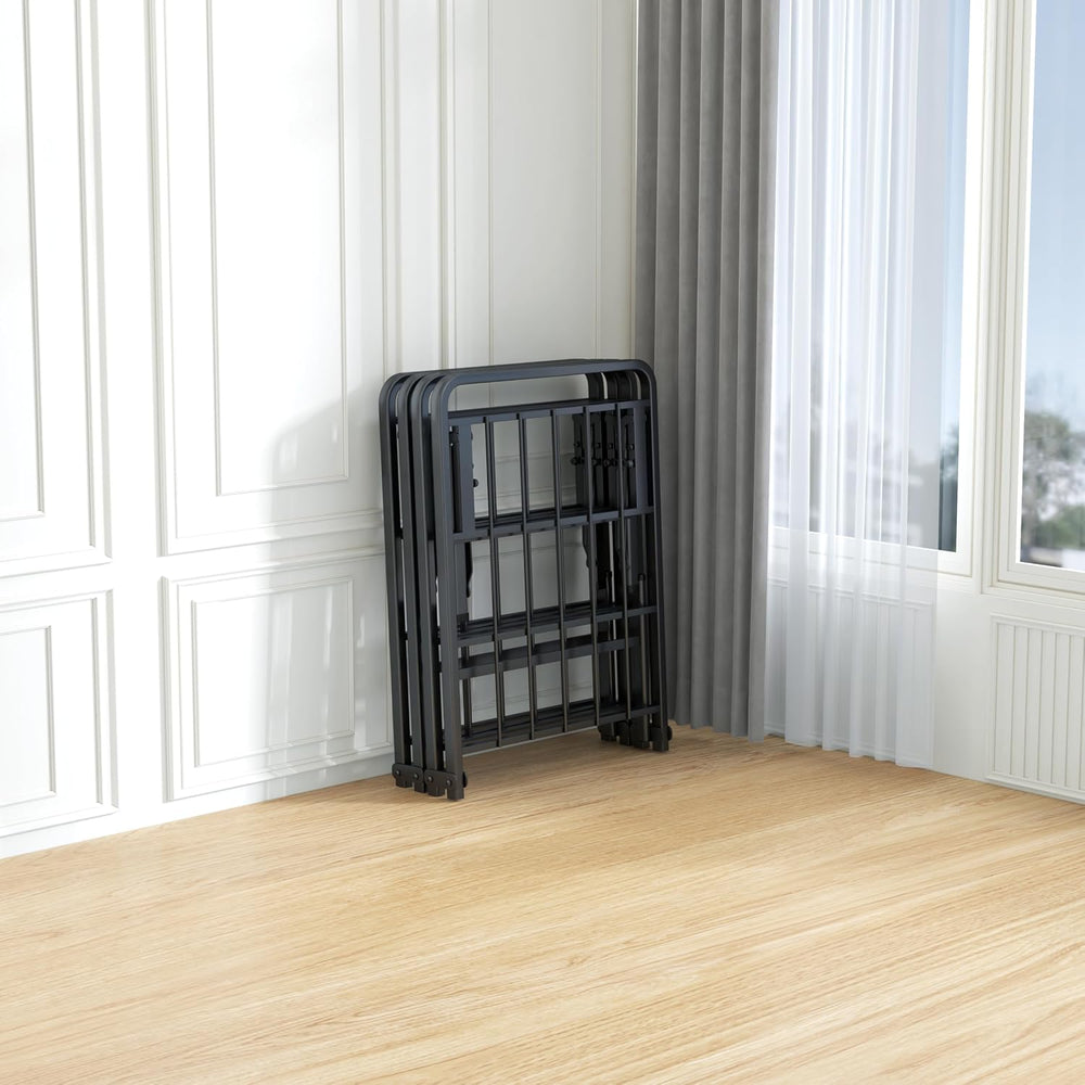 VIPSHOW 14 Inch Full Metal Folding Bed Frame,Tool-Free Assembly Platform
