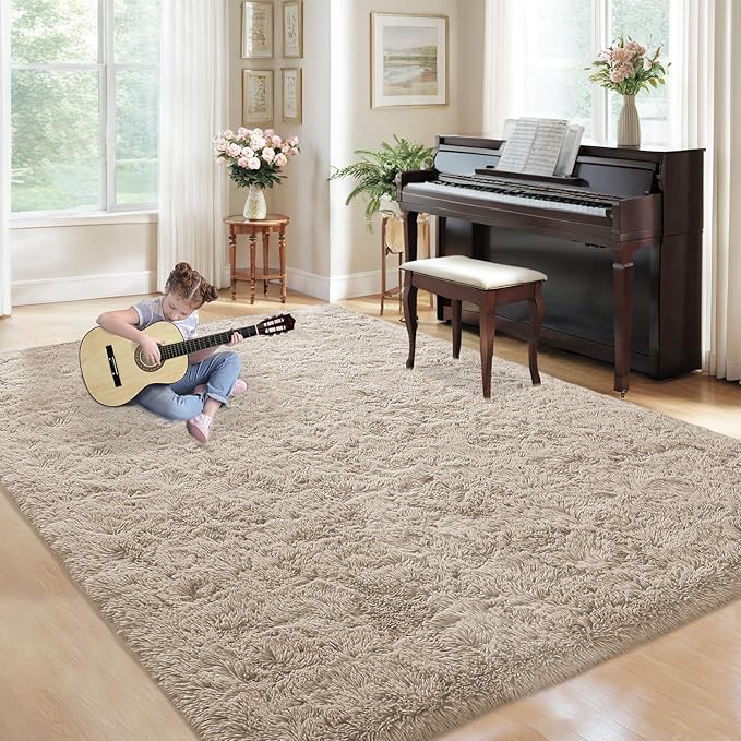 5x8 Area Rug for Living Room: Fluffy Shag Soft Washable Rugs Fuzzy Plush Indoor - Image 7