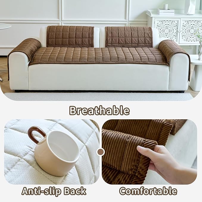 Couch Covers for Dogs Washable, Non Slip Couch Covers for Loveseat Sofa Pet - Image 6