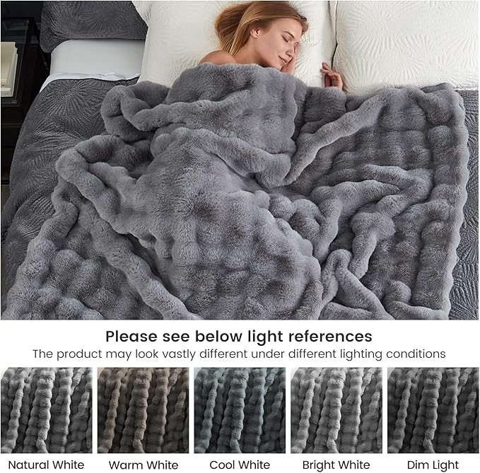 Cozy Bliss Faux Fur Throw Blanket - Image 9