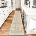 Yamaziot Washable Runner Rug, 2x10 Non-Slip Boho Vintage Hallway Rug Runner by Yamaziot