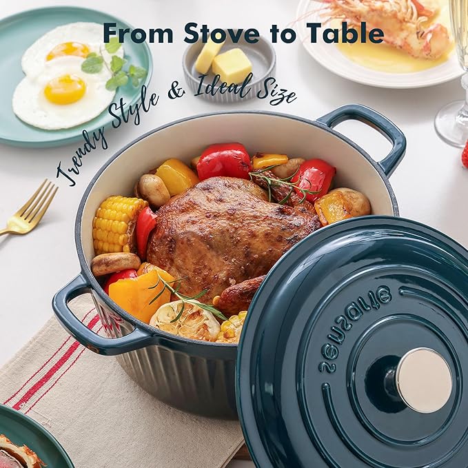 SENSARTE Enameled Cast Iron Dutch Oven Pot - Image 7