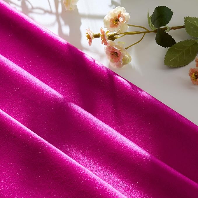 GIGIZAZA 12x20 Hot Pink Pillow Covers Velvet Lumbar Pillow Decorative Throw - Image 4