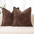 HPUK Fall Chenille Soft Throw Pillow Covers 18x18 Set of 2, Accent Cushion by HPUK