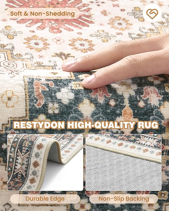 Hallway Runner Rug 2x12, Extra Long Washable Runner Rugs - Image 7