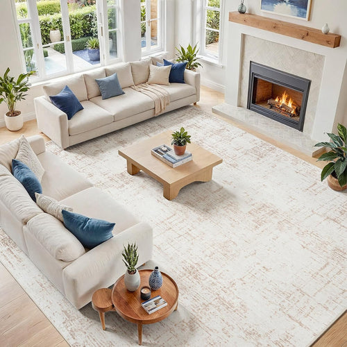 10x14 area rug for living room bedroom: non-slip, main product view