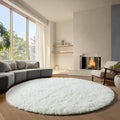 ONASAR Cream White Round Rugs 7ft by ONASAR